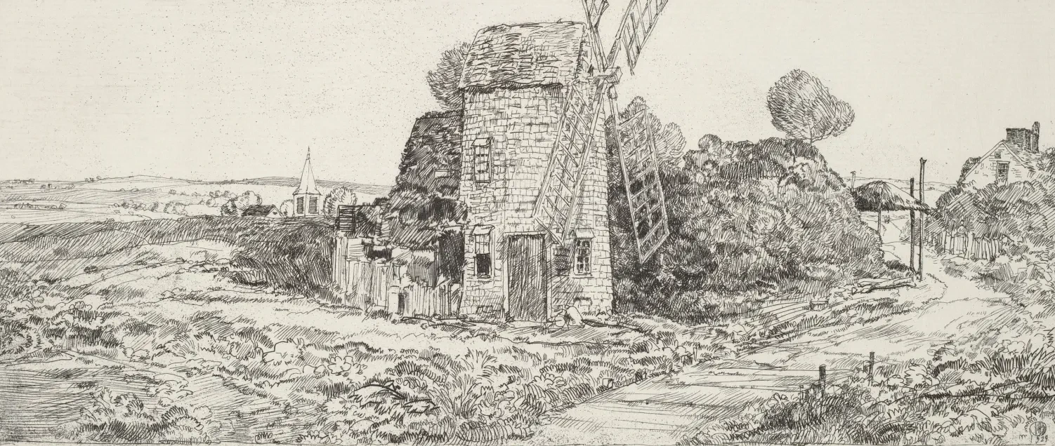 Un moulin à vent de Long Island, Childe Hassam