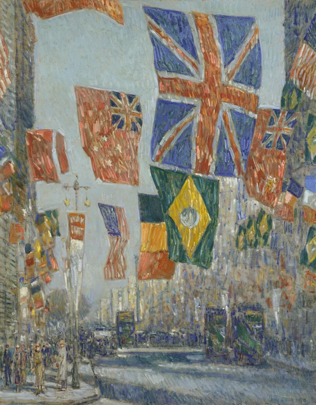 L'Avenue des Alliés, Grande-Bretagne, 1918, Childe Hassam