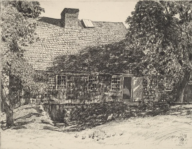 La Vieille Maison Mulford, Childe Hassam