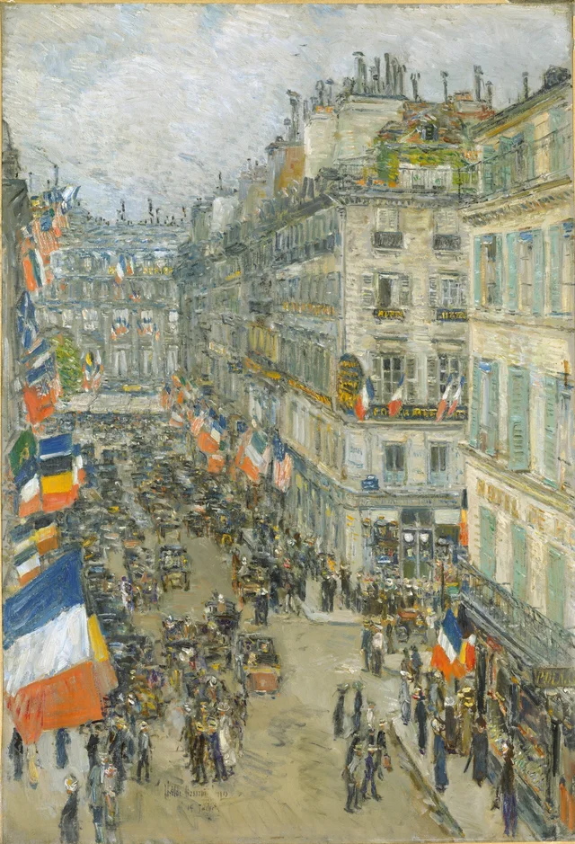 Le 14 Juillet, rue Daunou, 1910