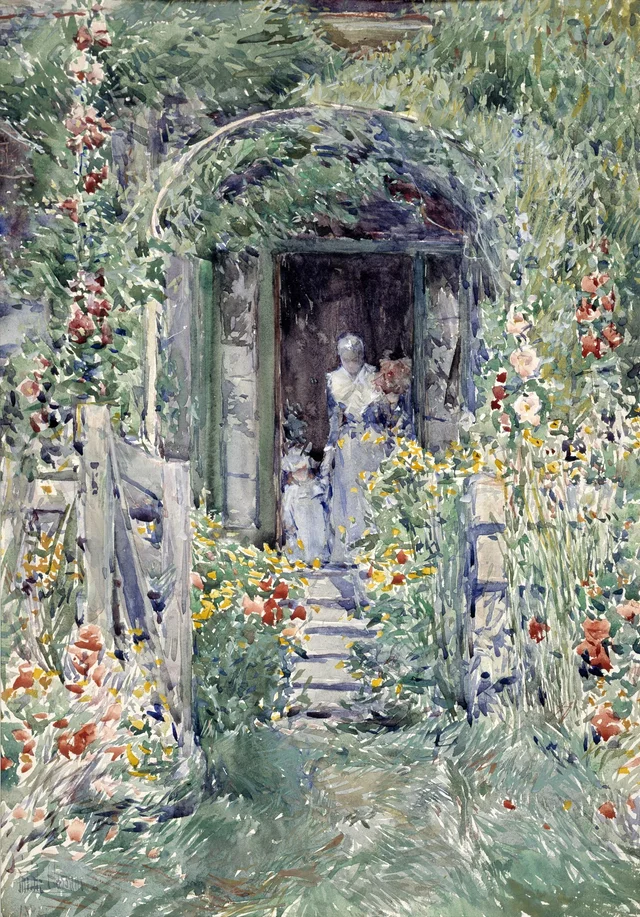 El jardín en todo su esplendor, Childe Hassam