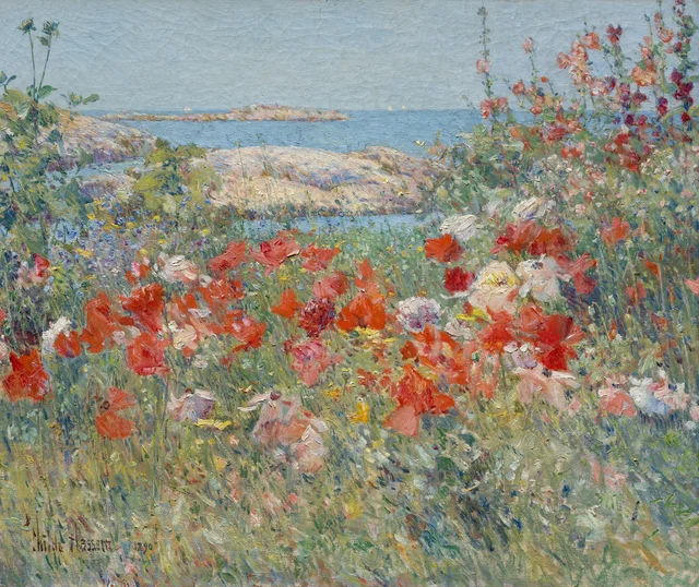 El jardín de Celia Thaxter, islas Shoals, Maine