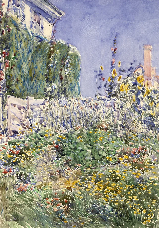 El jardín de Thaxter, Childe Hassam