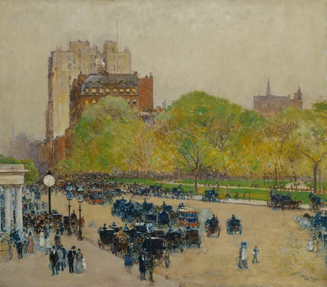 Matin de printemps au cœur de la ville, Childe Hassam