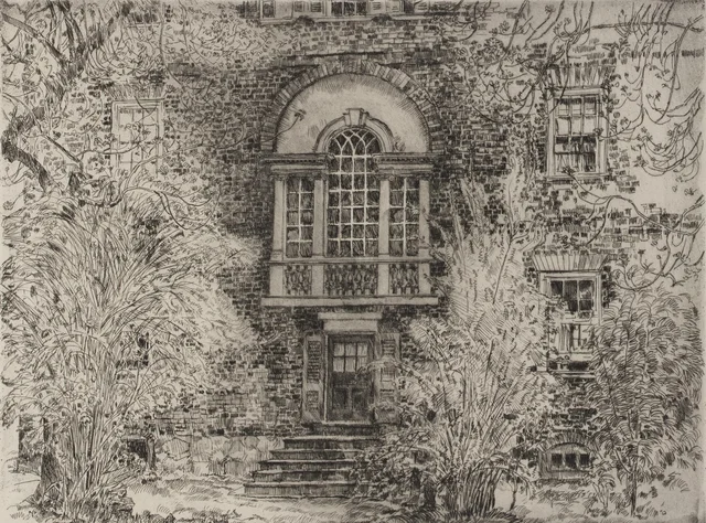 Primavera en Annapolis (jardín de la Chase House), Childe Hassam