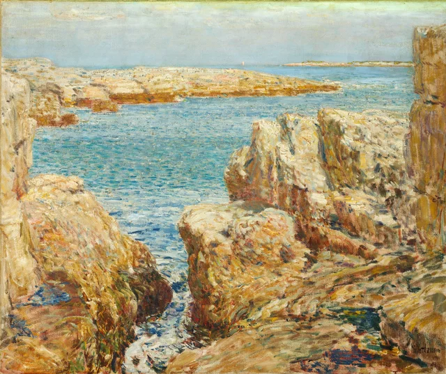 Escena costera, islas Shoals