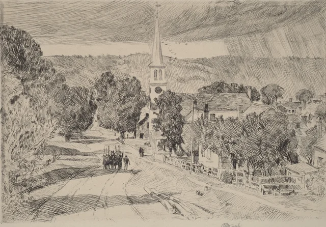 Un pueblo de Vermont, Childe Hassam