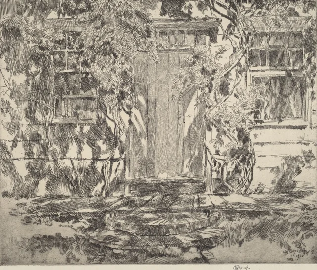 Vieille porte, Easthampton, Childe Hassam