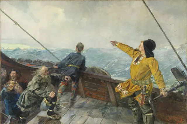 Leiv Eiriksson découvre l'Amérique