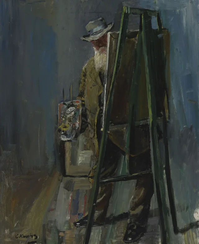 Autorretrato ante el caballete