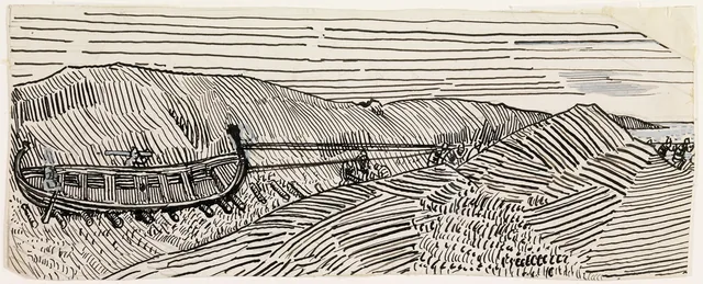 スノッリ・ストゥルルソン『ノルウェー王朝史』（クリスチャニア、1899年）のための未使用の挿絵