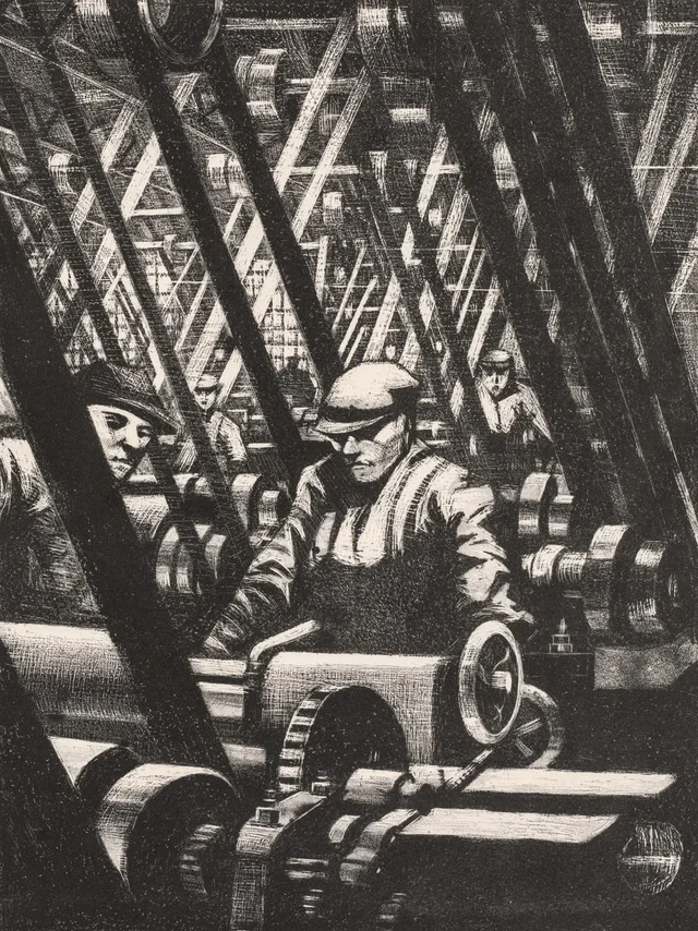 Construcción de aviones: la fabricación del motor, Christopher Richard Wynne Nevinson