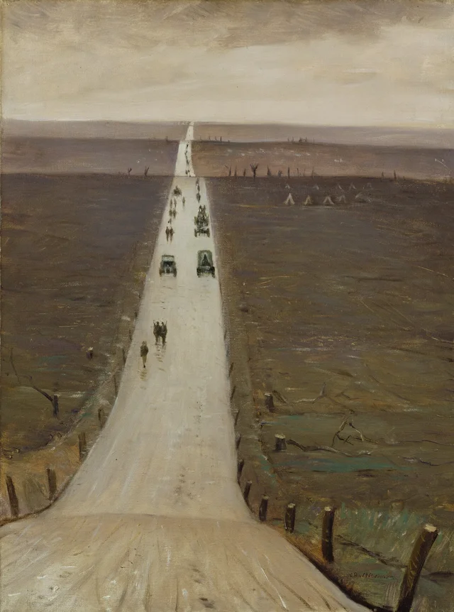 El camino de Arras a Bapaume, Christopher Richard Wynne Nevinson