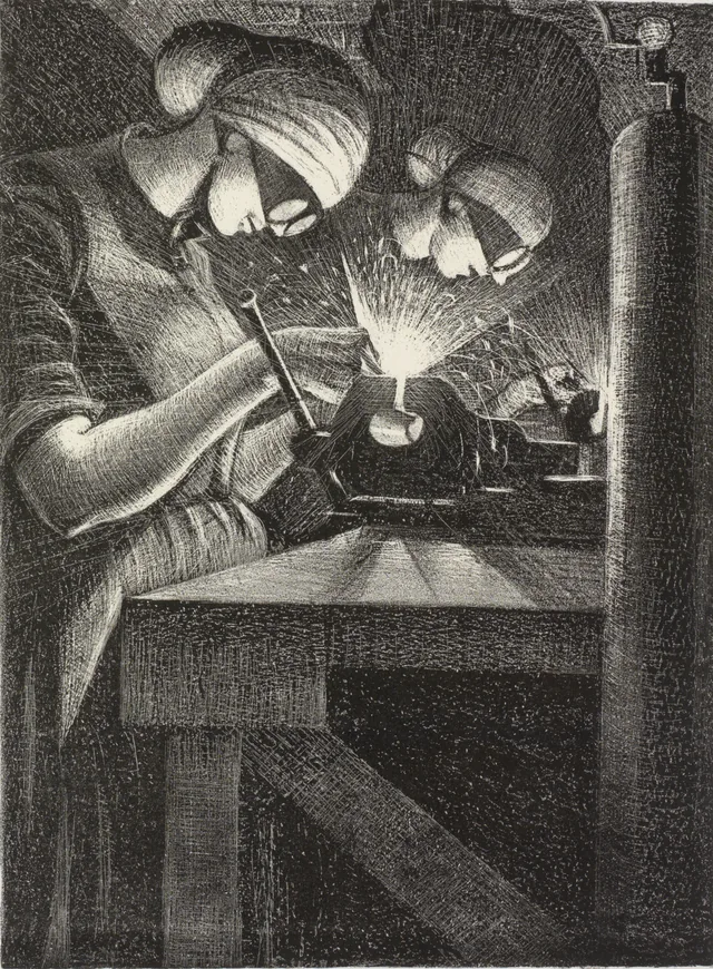 The Acetylene Welder, Christopher Richard Wynne Nevinson