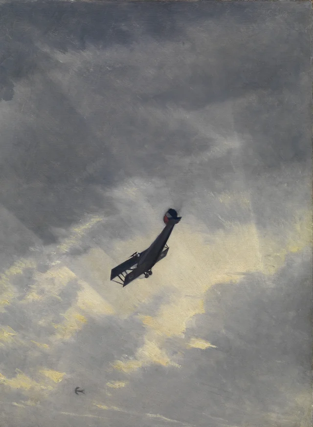 En picado sobre un avión enemigo, Christopher Richard Wynne Nevinson