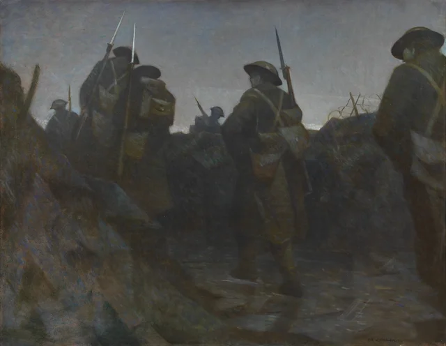 Relevo al amanecer, Christopher Richard Wynne Nevinson