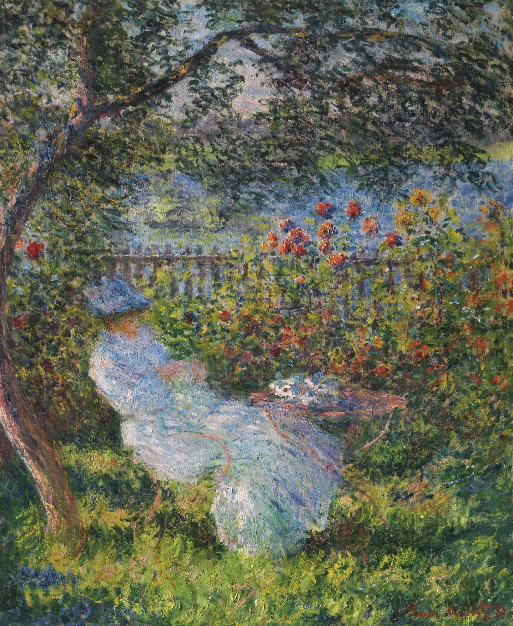 Alice Hoschedé au jardin, Claude Monet