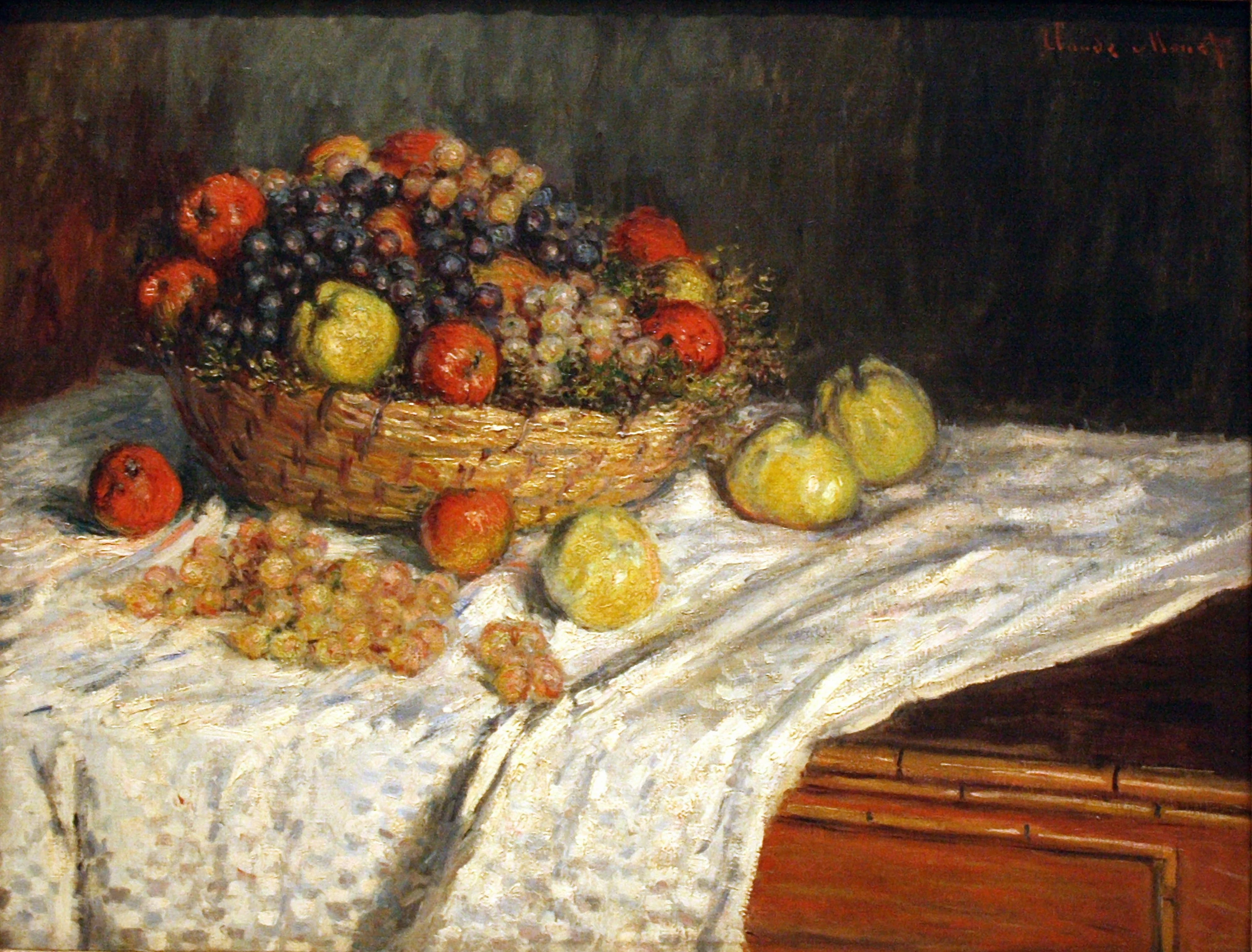 Apples and Grapes, Claude Monet