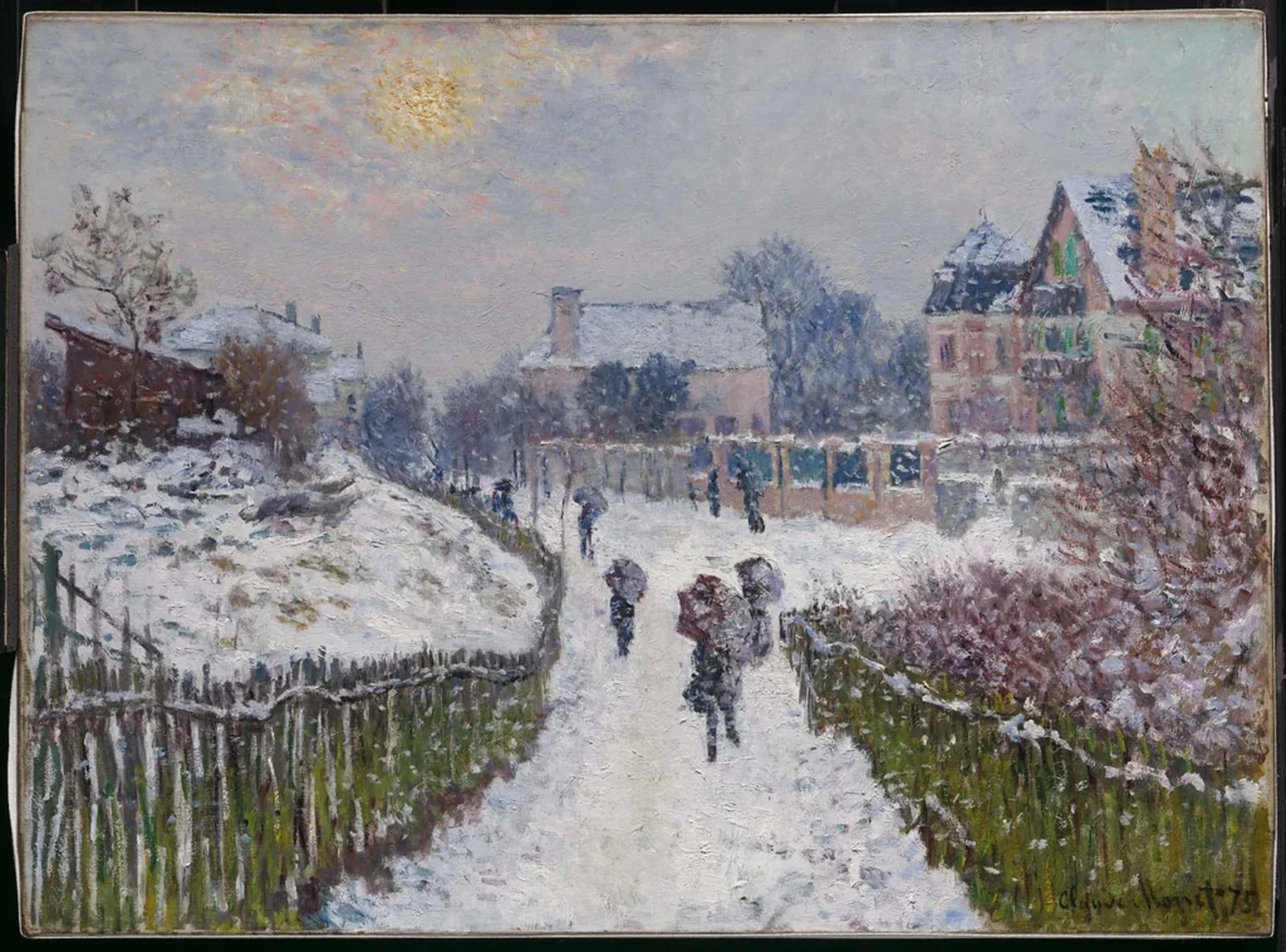 Boulevard Saint-Denis, Argenteuil, in Winter, Claude Monet