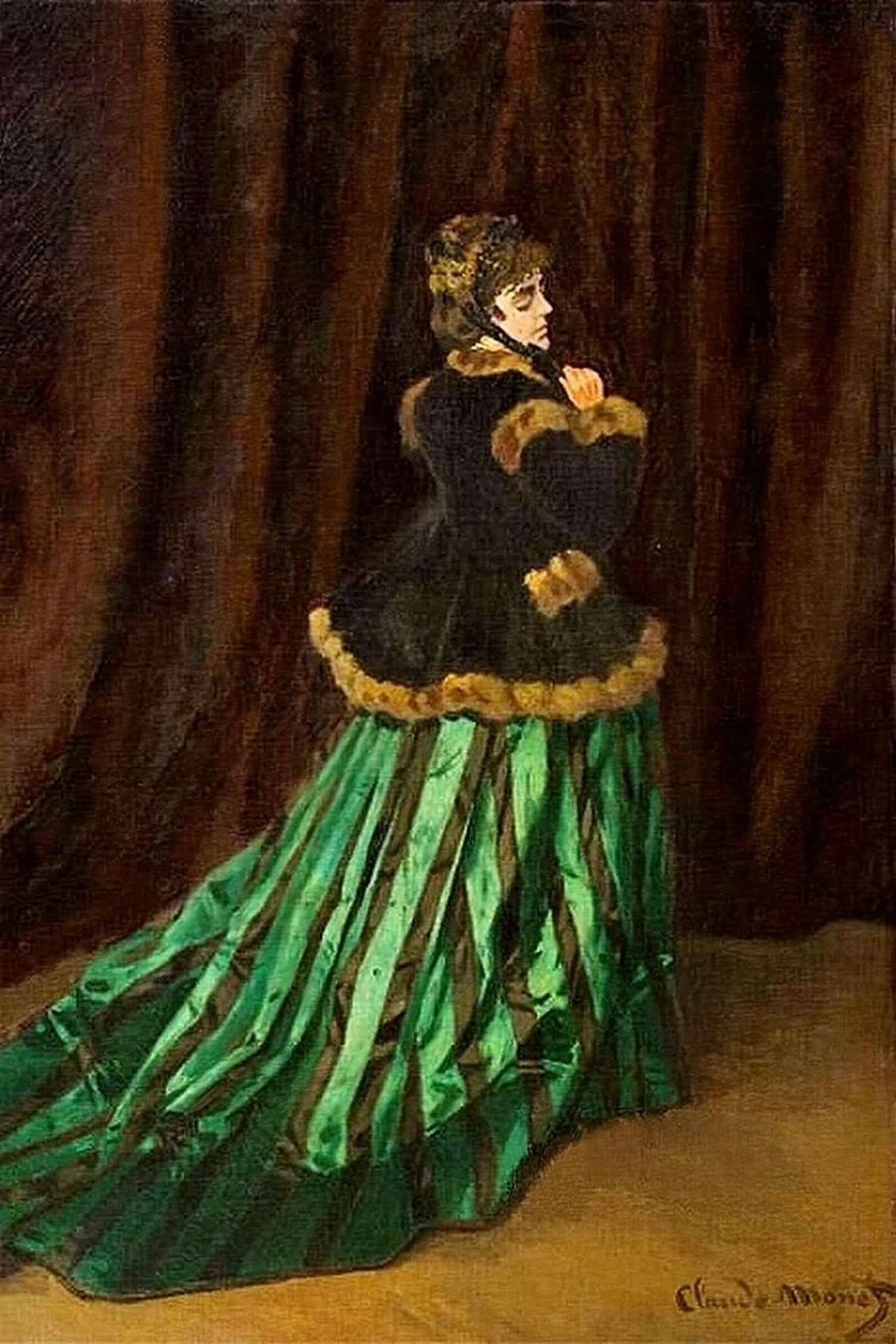 Camille en robe verte, Claude Monet