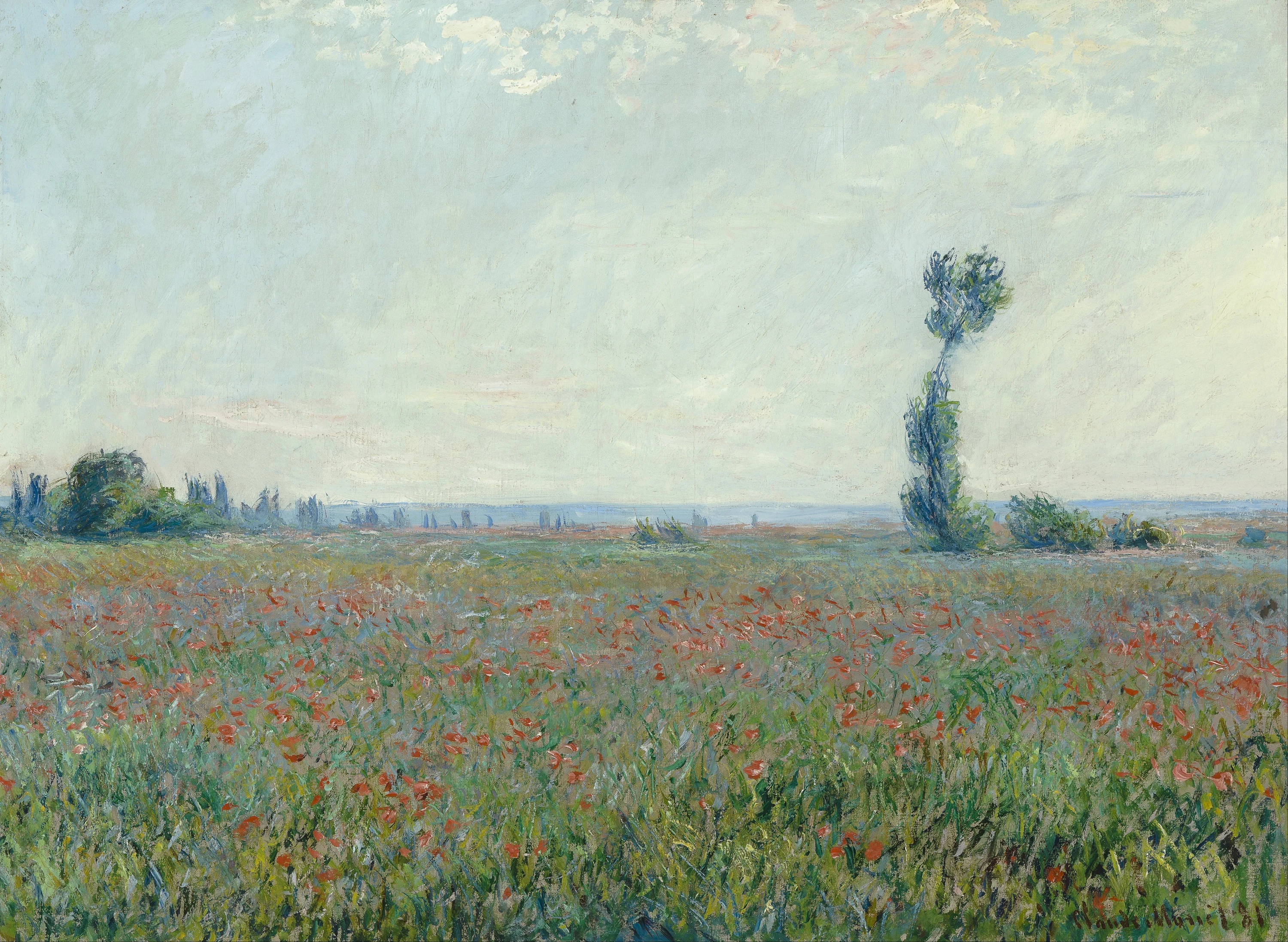 Champ de coquelicots, Claude Monet