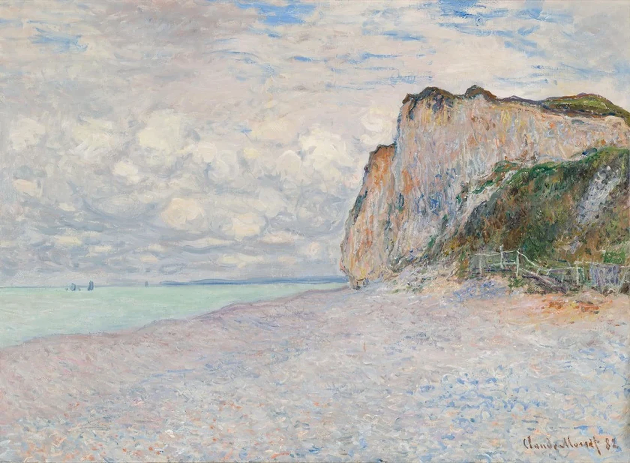 Cliffs near Dieppe, Claude Monet