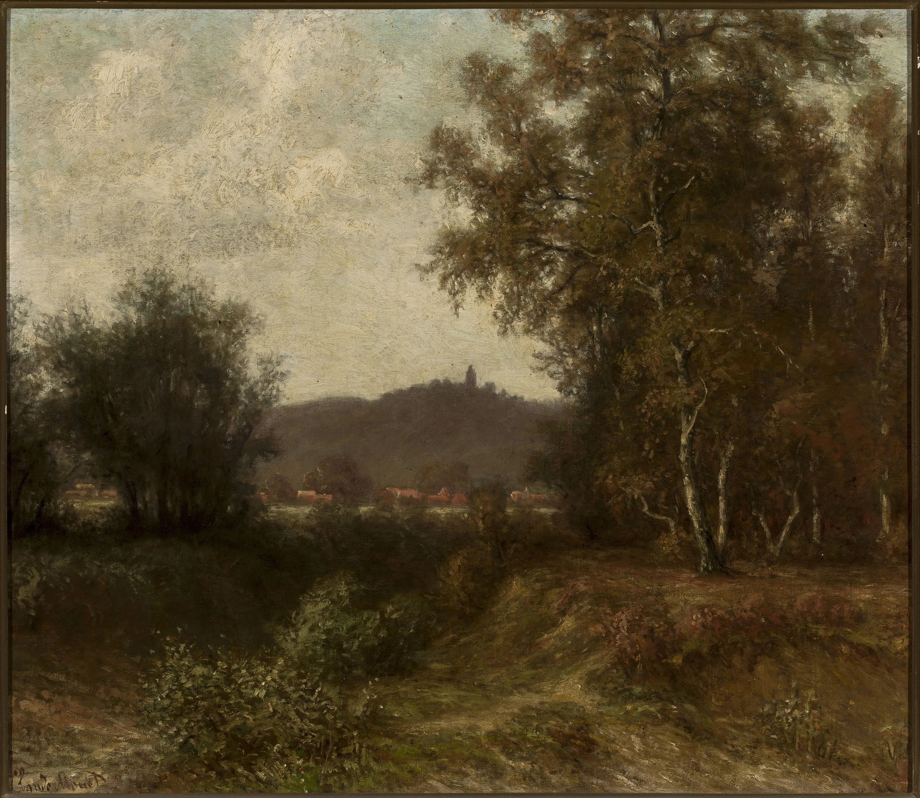 Countryside landscape with trees, Claude Monet