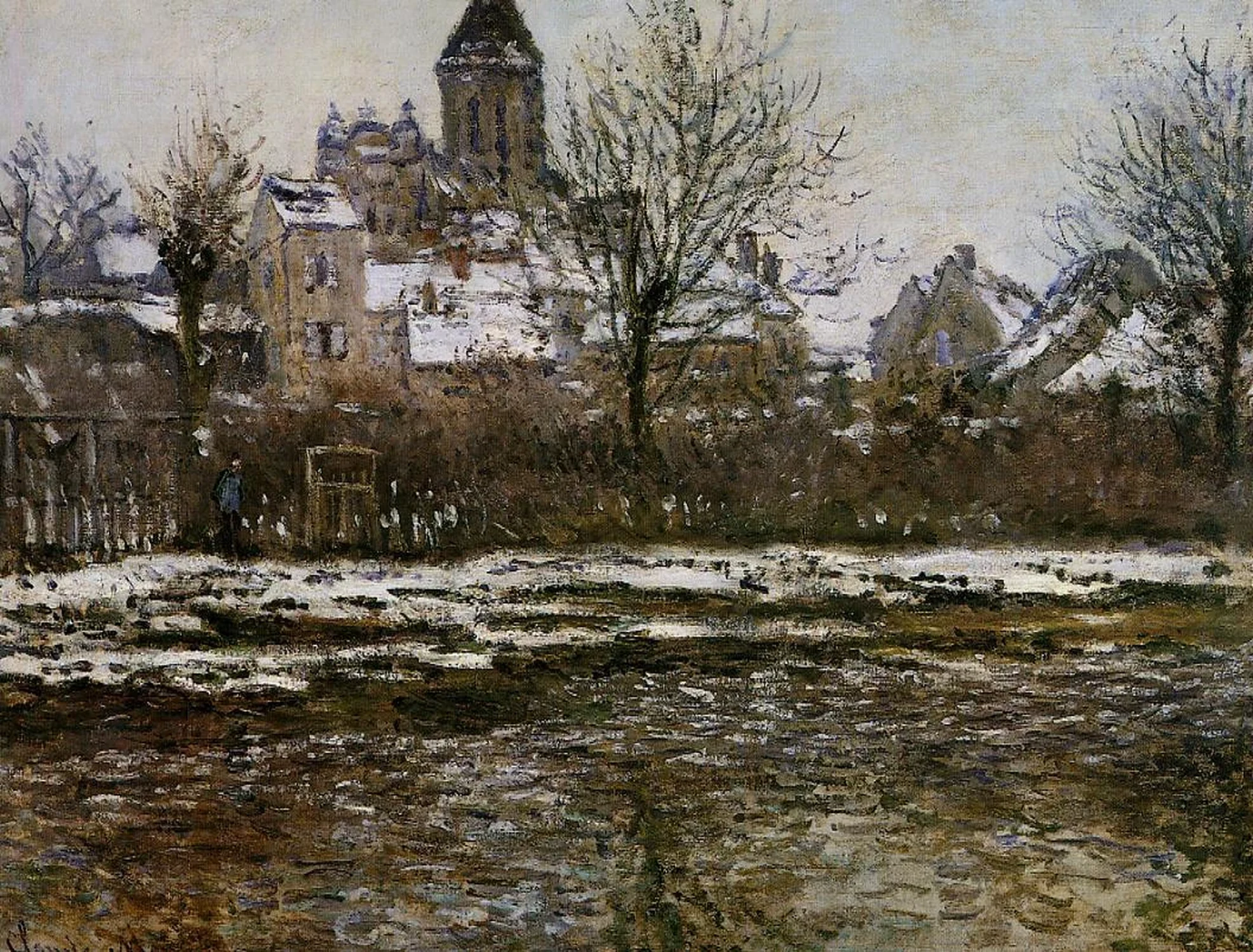 Effet de neige à Vétheuil, Claude Monet