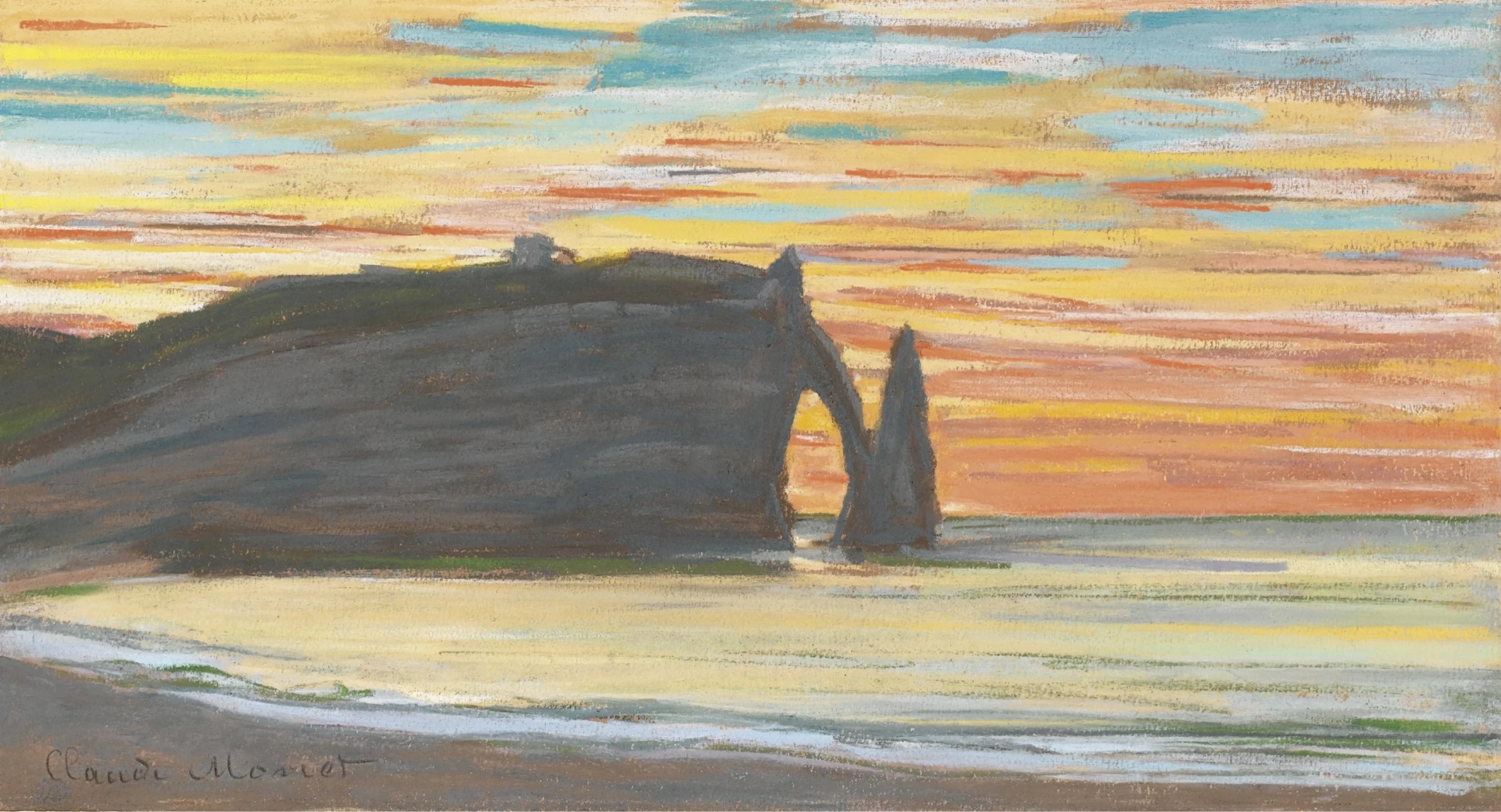 Étretat: The Needle and the Porte d'Aval, Claude Monet