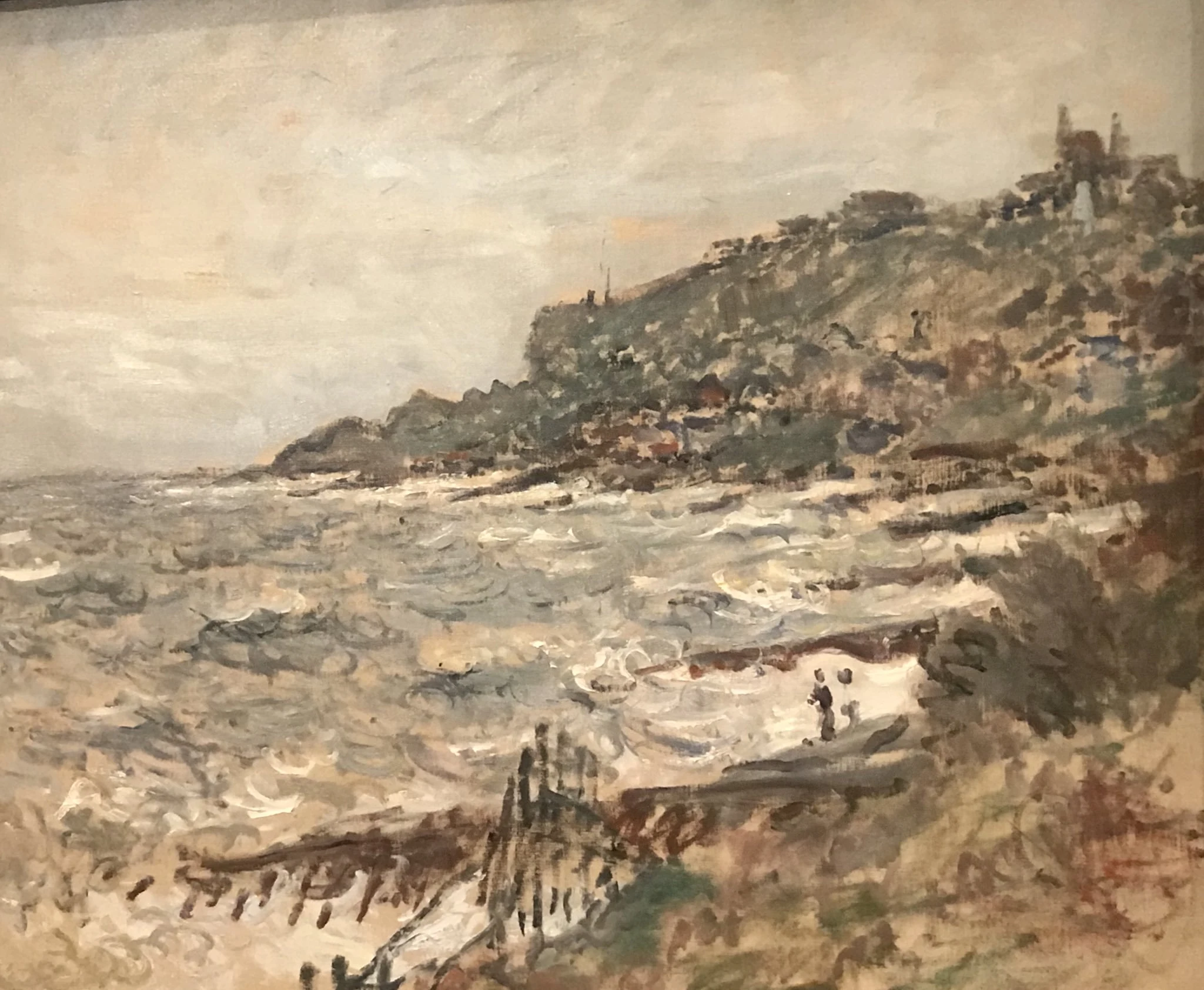 Falaise de Sainte-Adresse, temps gris, Claude Monet