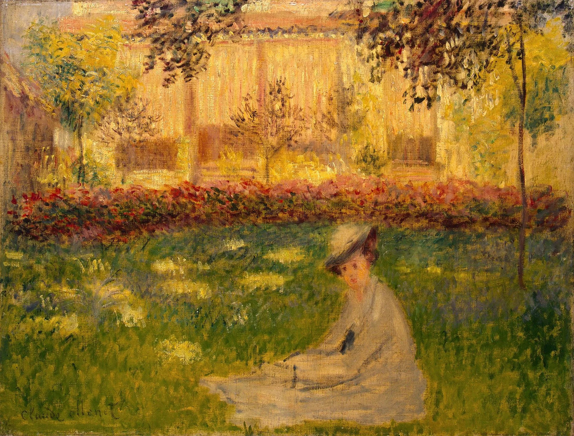 Femme assise dans le jardin, Claude Monet