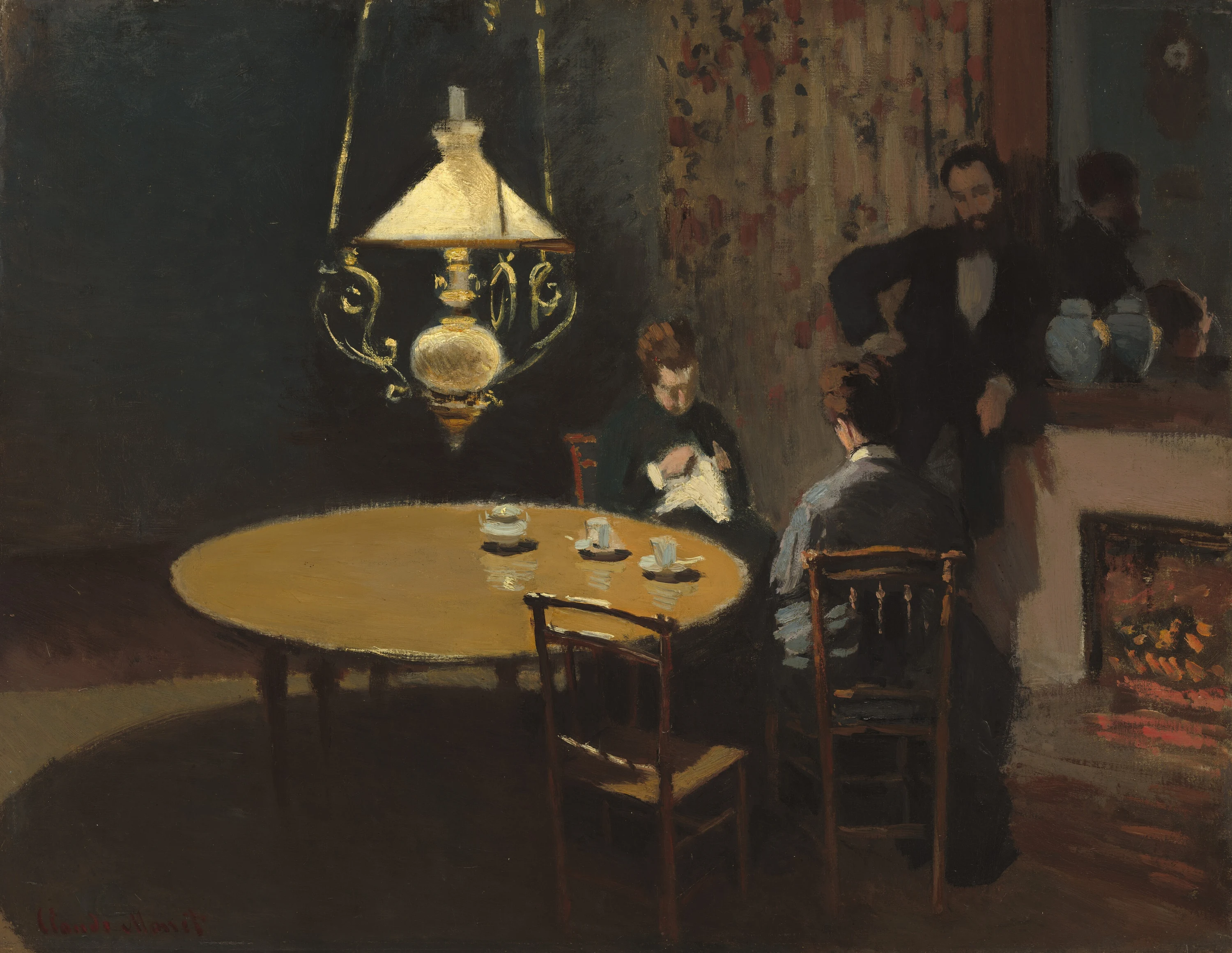 Interior, after Dinner, Claude Monet