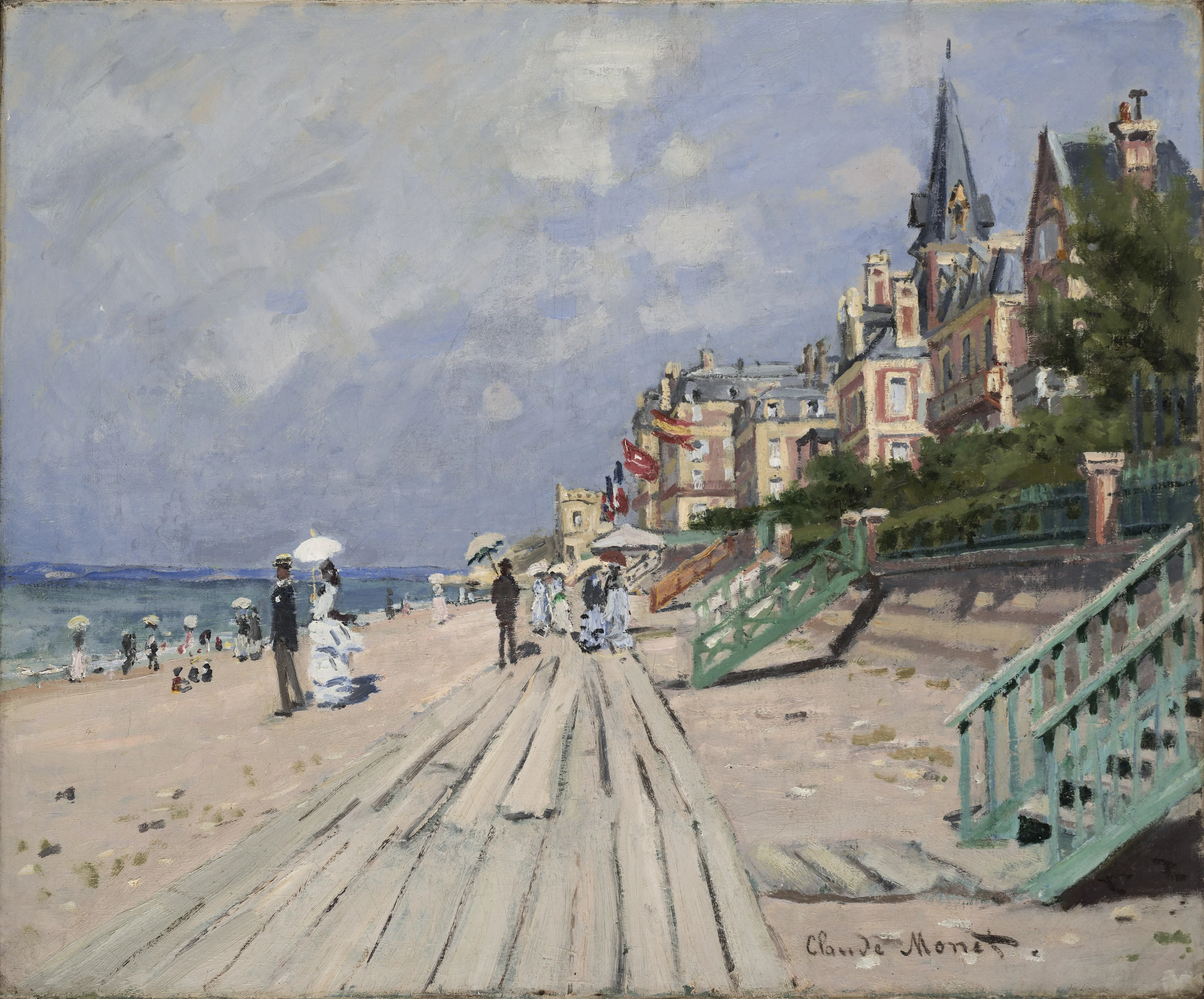 La Plage à Trouville, Claude Monet