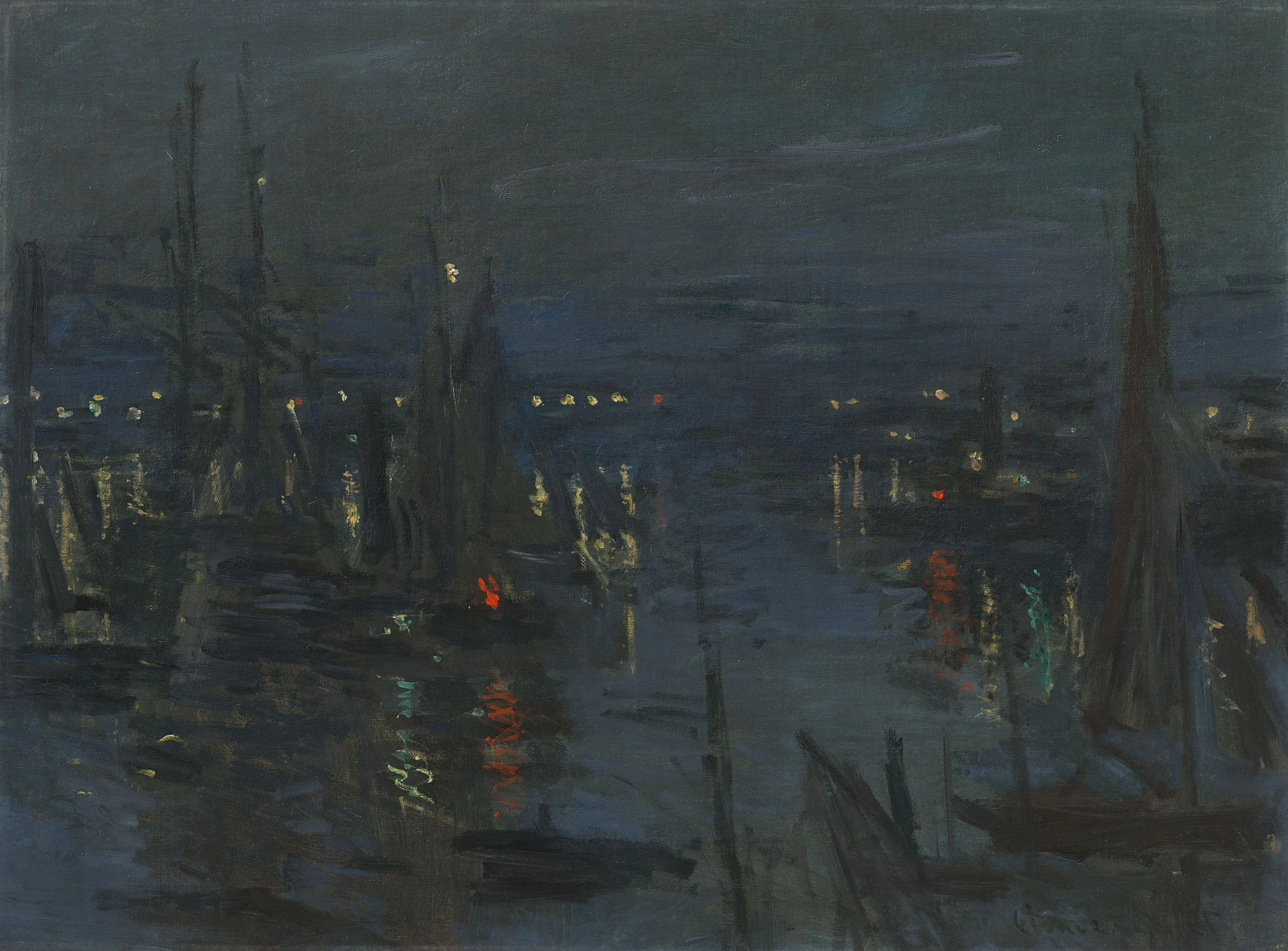 Le port du Havre, effet de nuit, Claude Monet