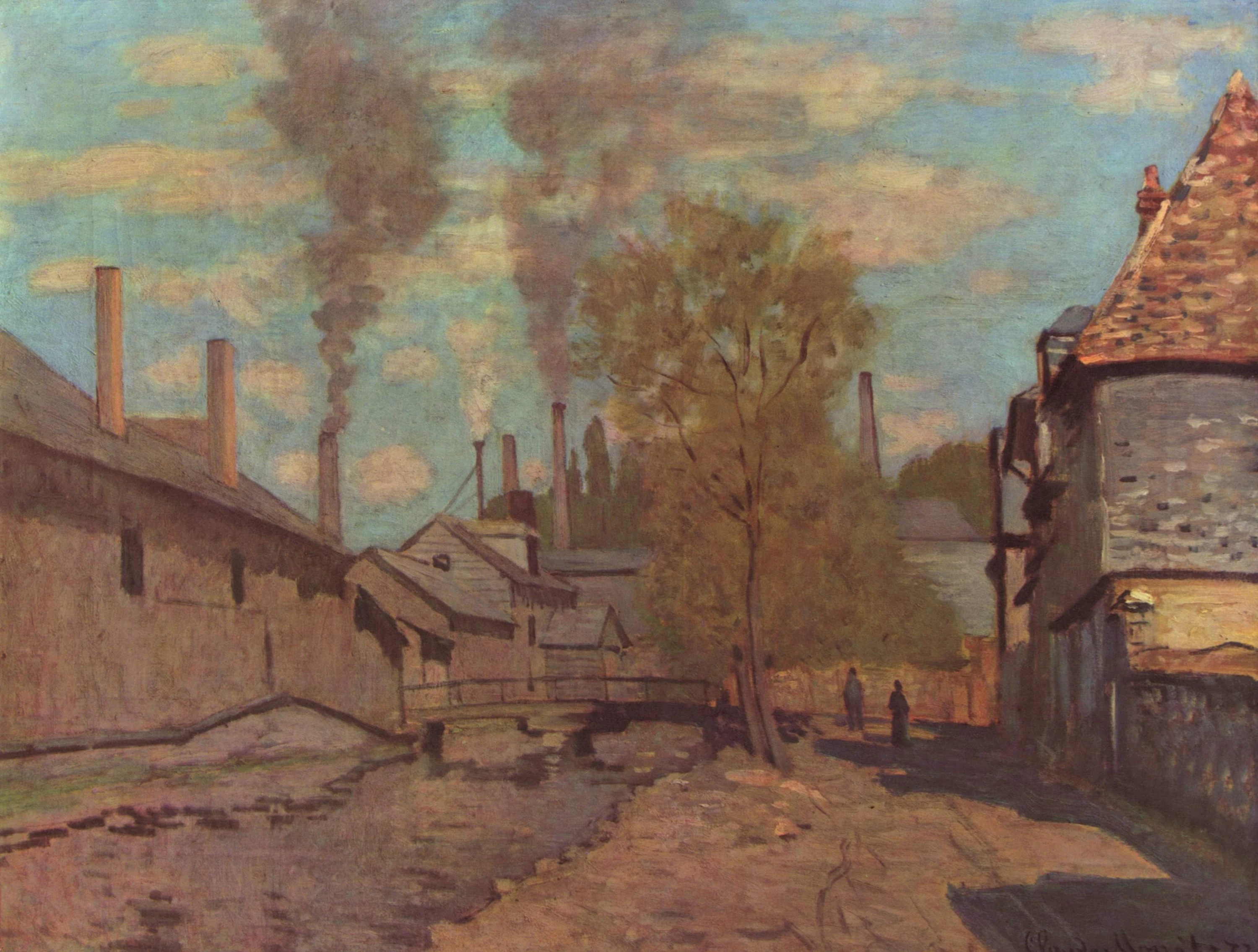 Le Ruisseau de Robec, Claude Monet