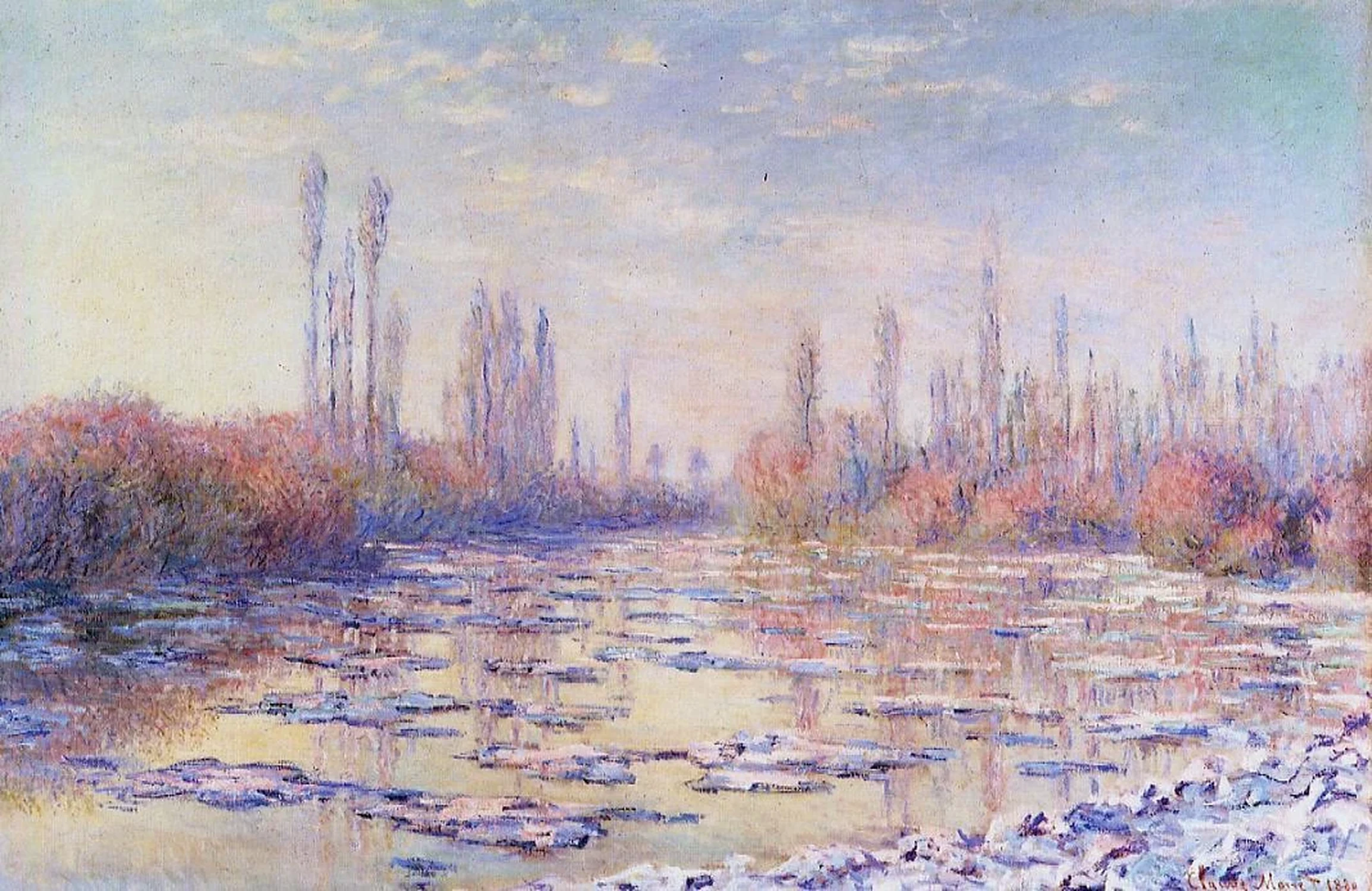Les glaçons, Claude Monet