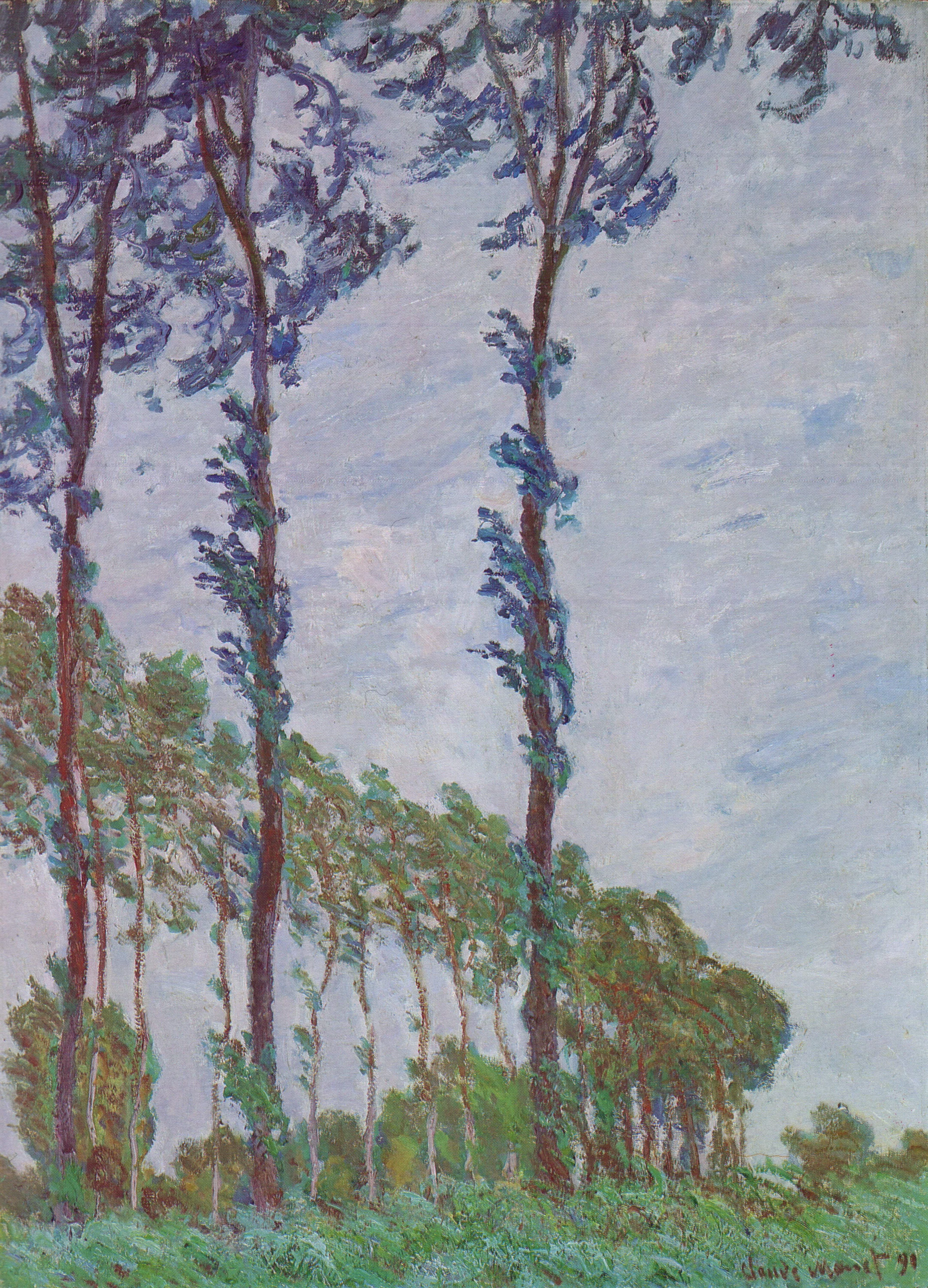 Les Peupliers, Claude Monet
