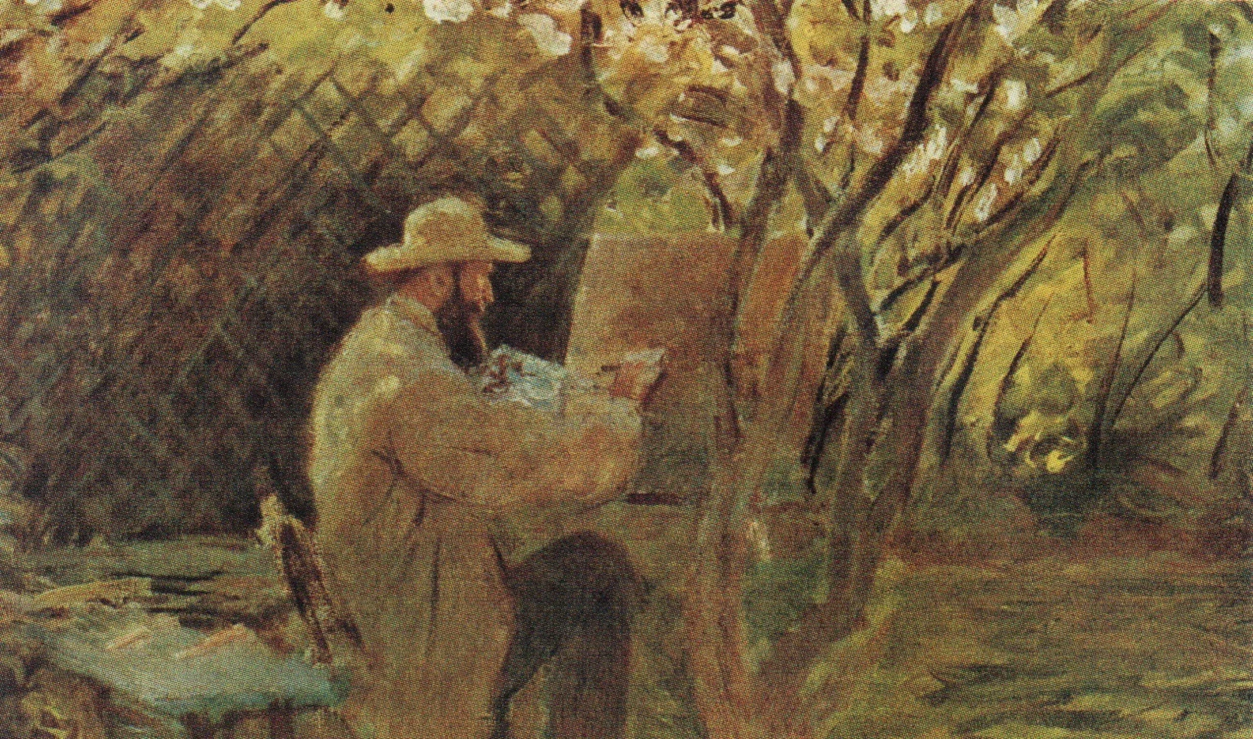 Manet peint le jardin de Monet à Argenteuil., Claude Monet