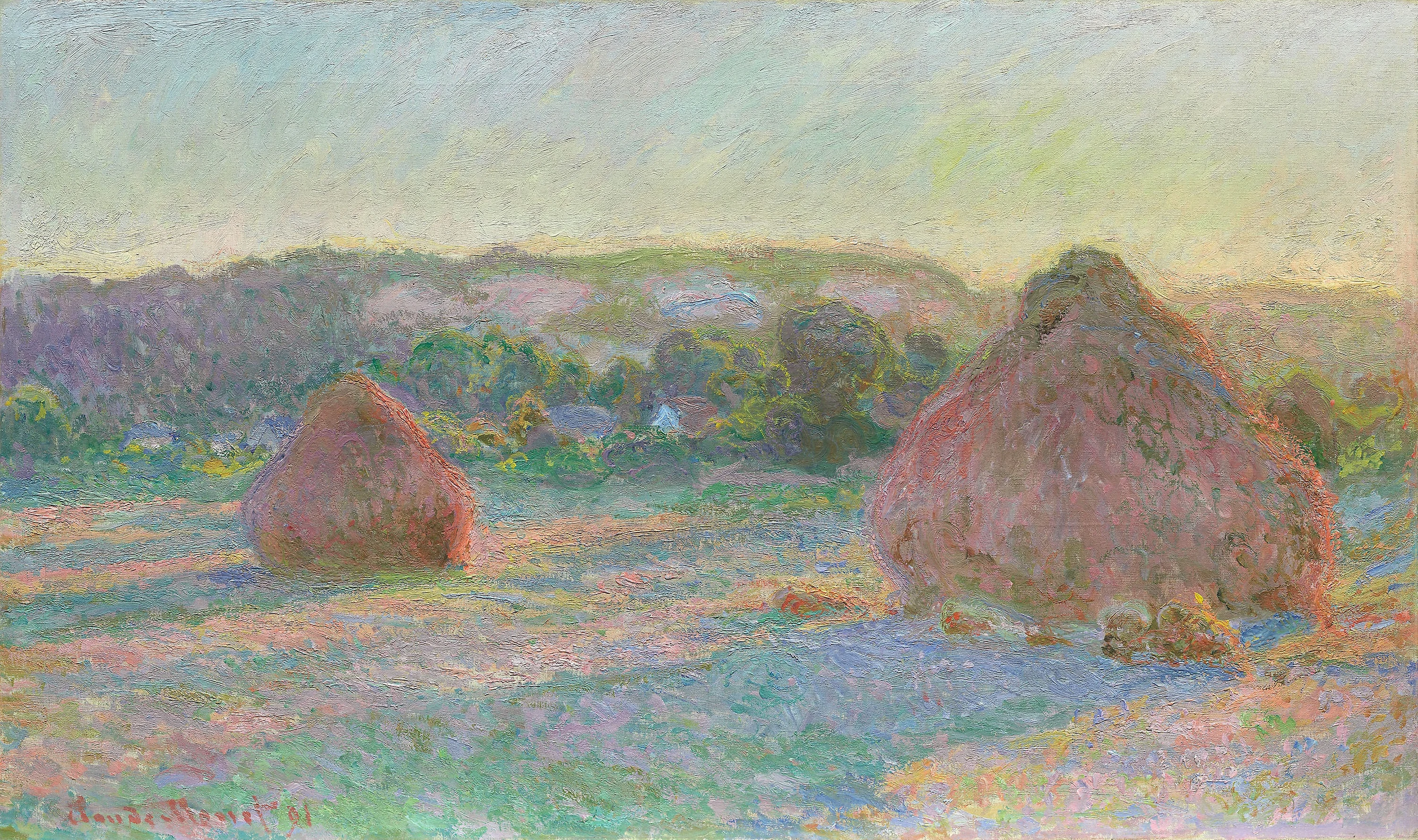 Meules de blé (fin de l'été), Claude Monet