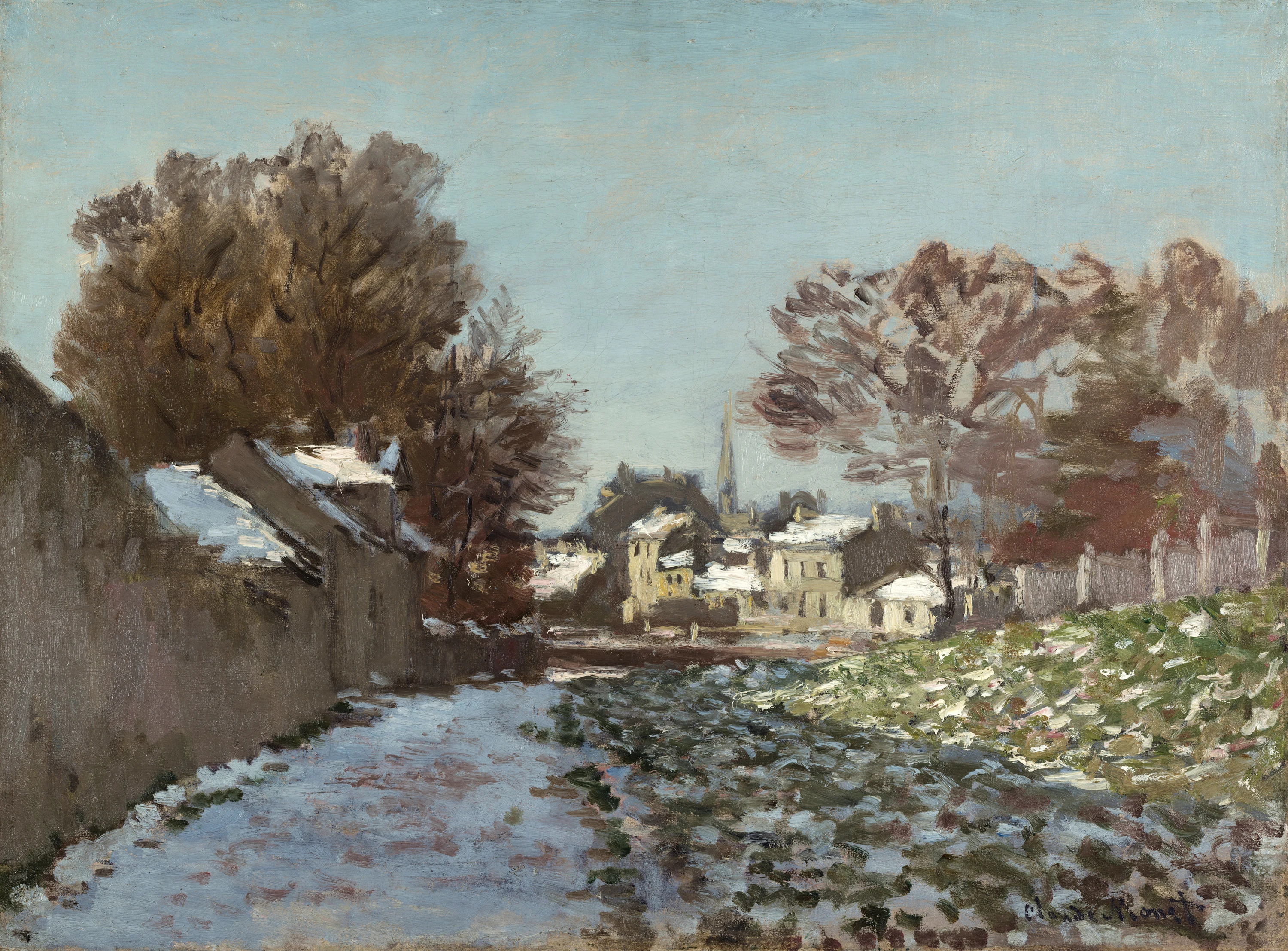 Neige à Argenteuil, Claude Monet
