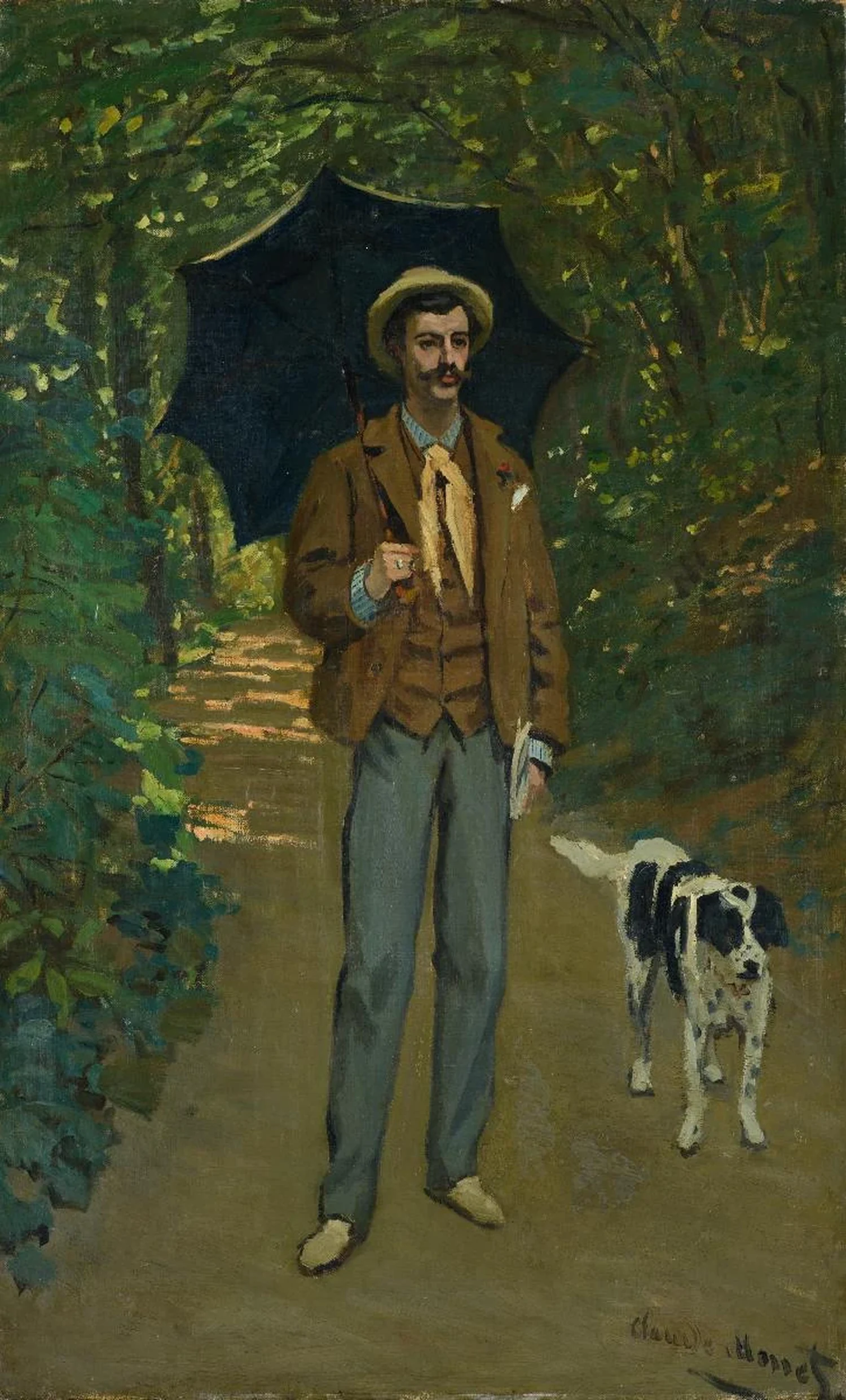 Portrait de Victor Jacquemont au parasol, Claude Monet