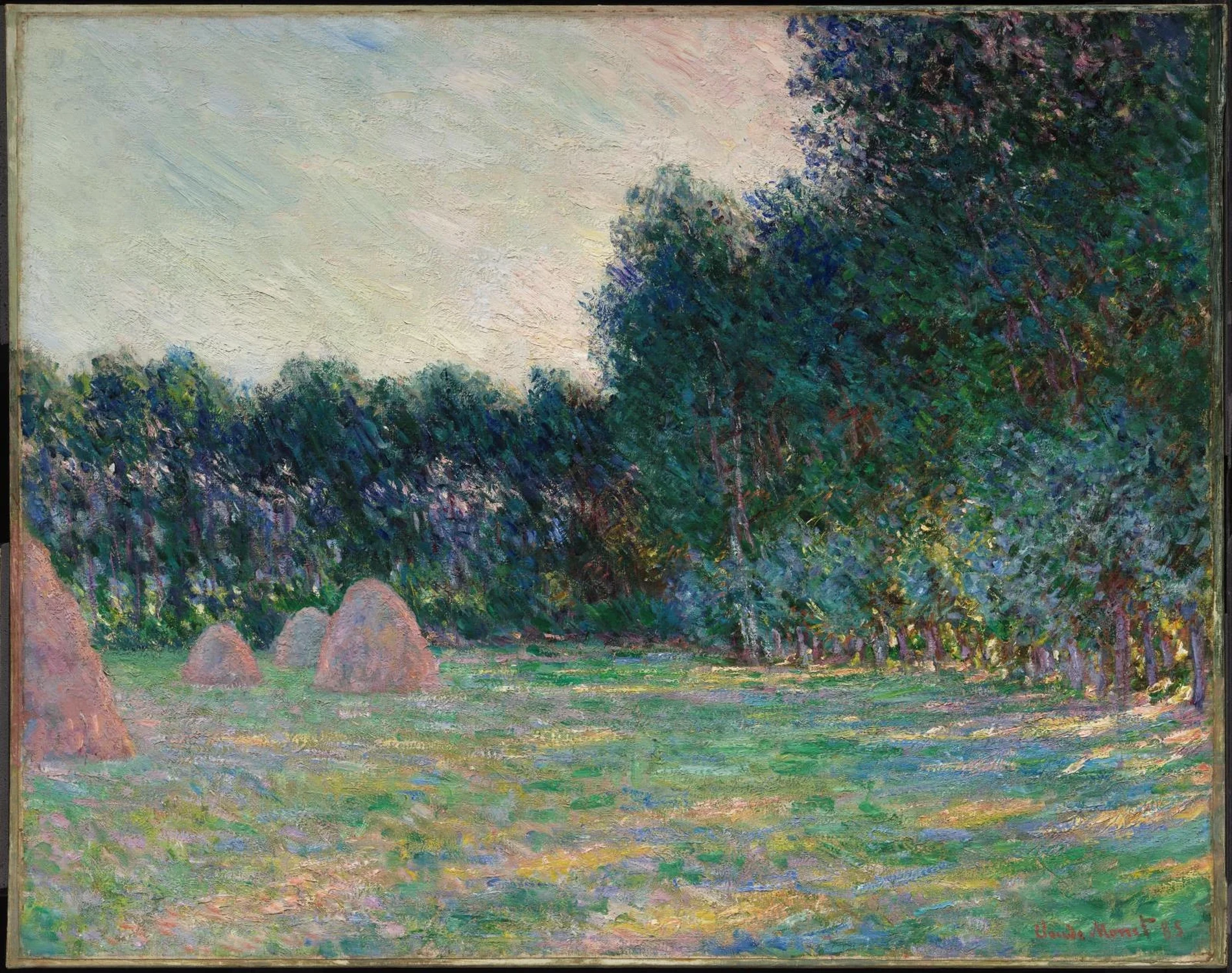 Prairie aux meules près de Giverny, Claude Monet