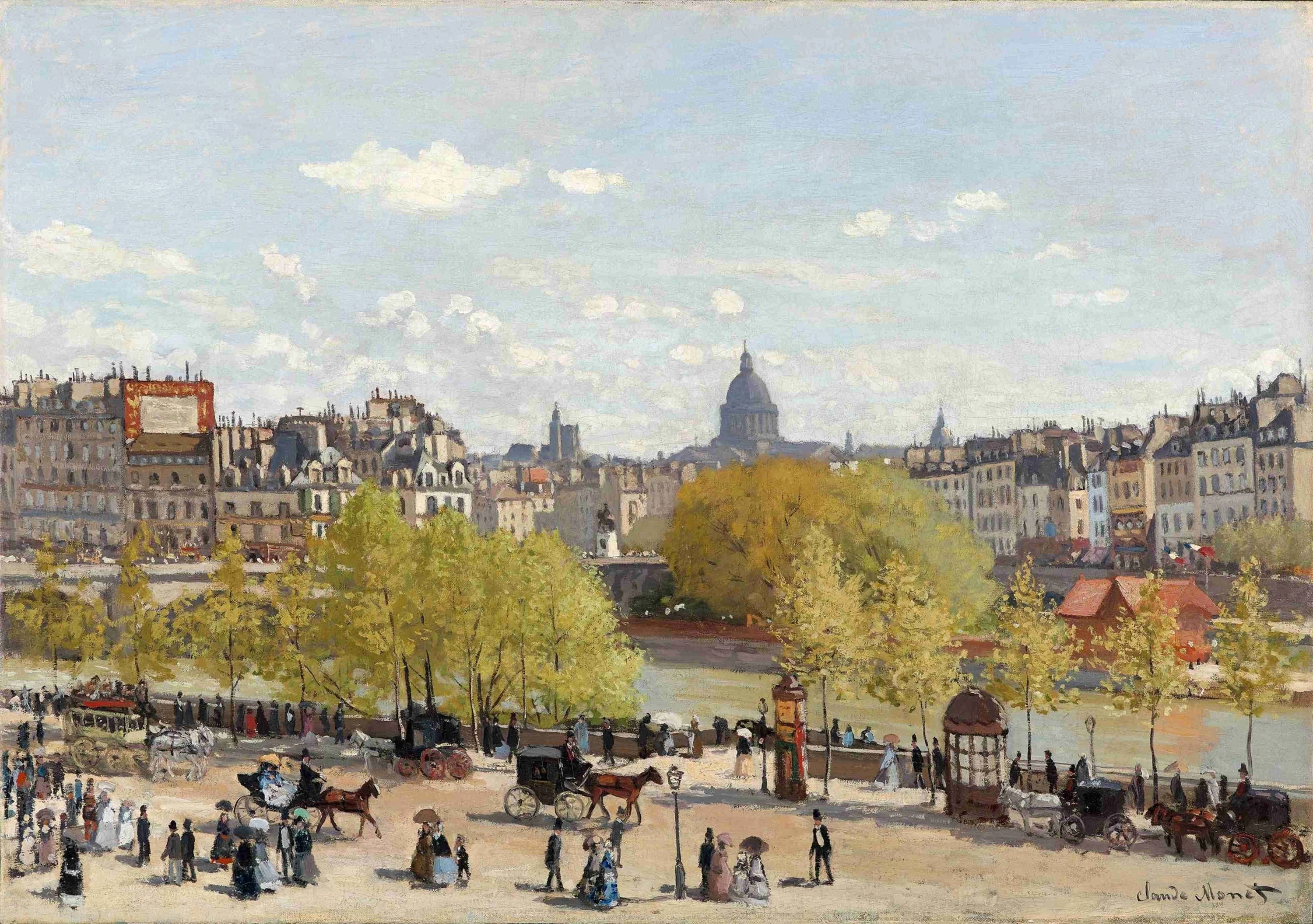 Quai du Louvre, Claude Monet