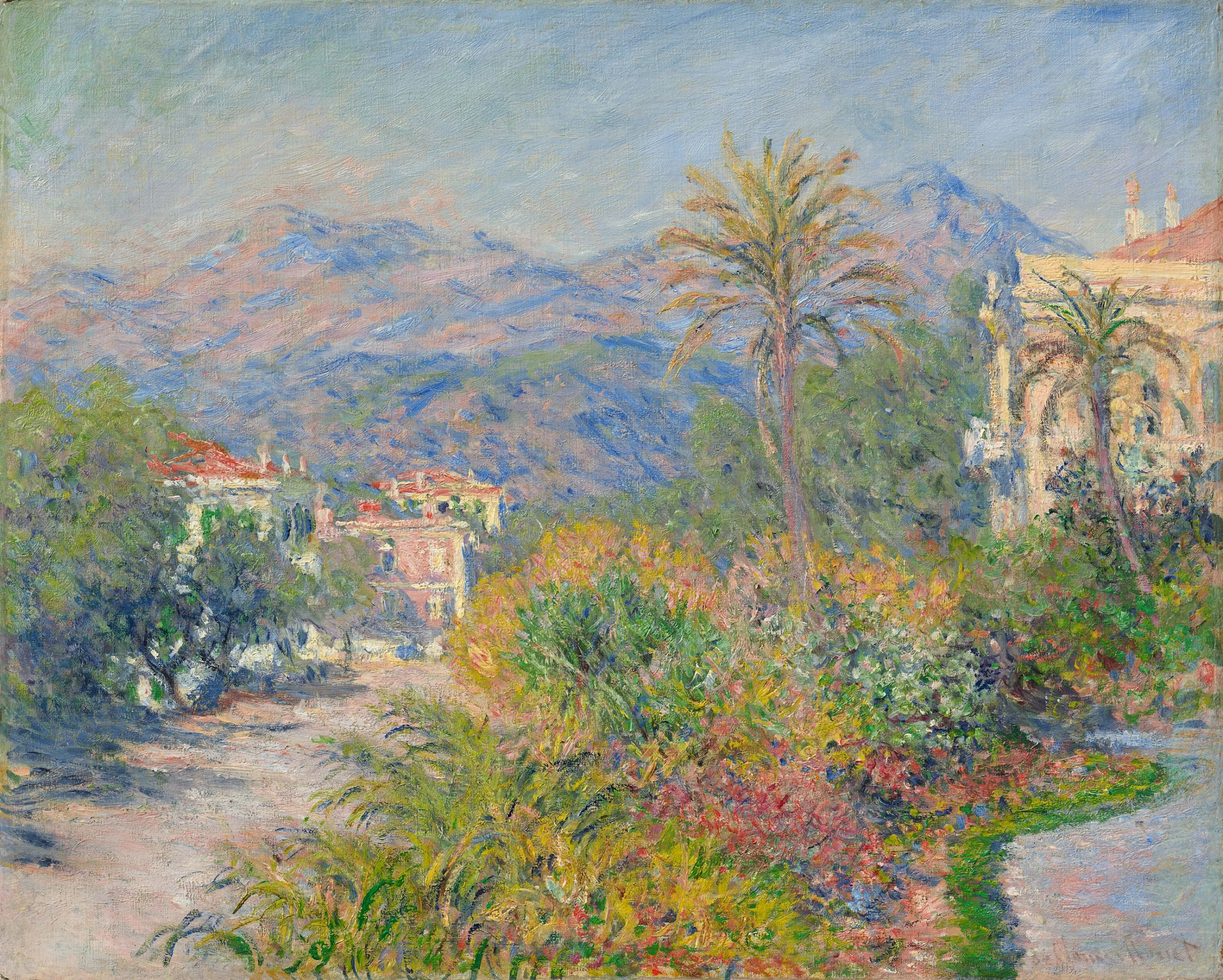 Strada Romana à Bordighera, Claude Monet