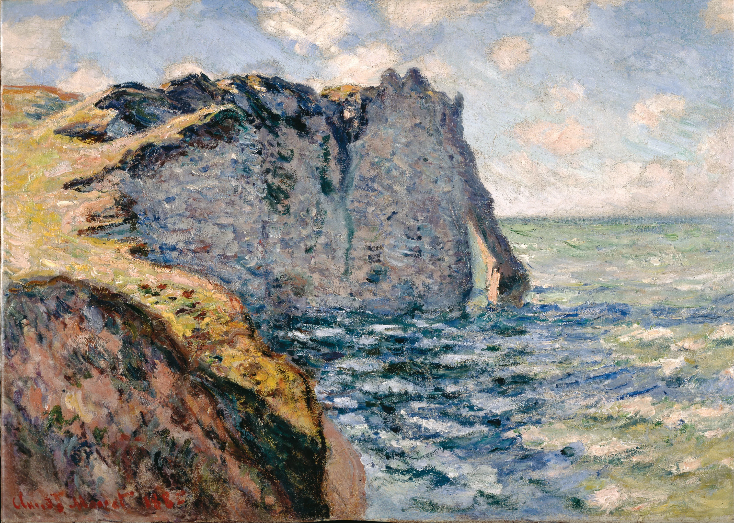 The Cliff of Aval, Etrétat, Claude Monet