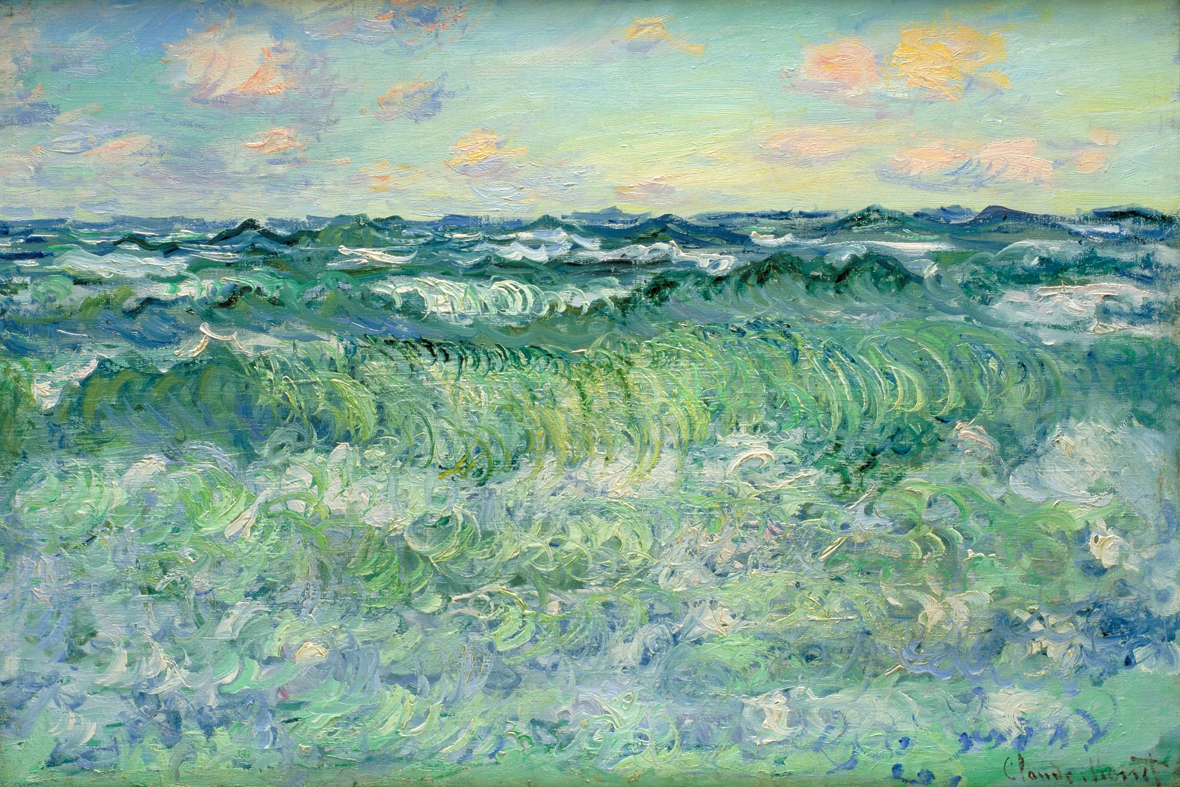 The Sea, Pourville, Claude Monet