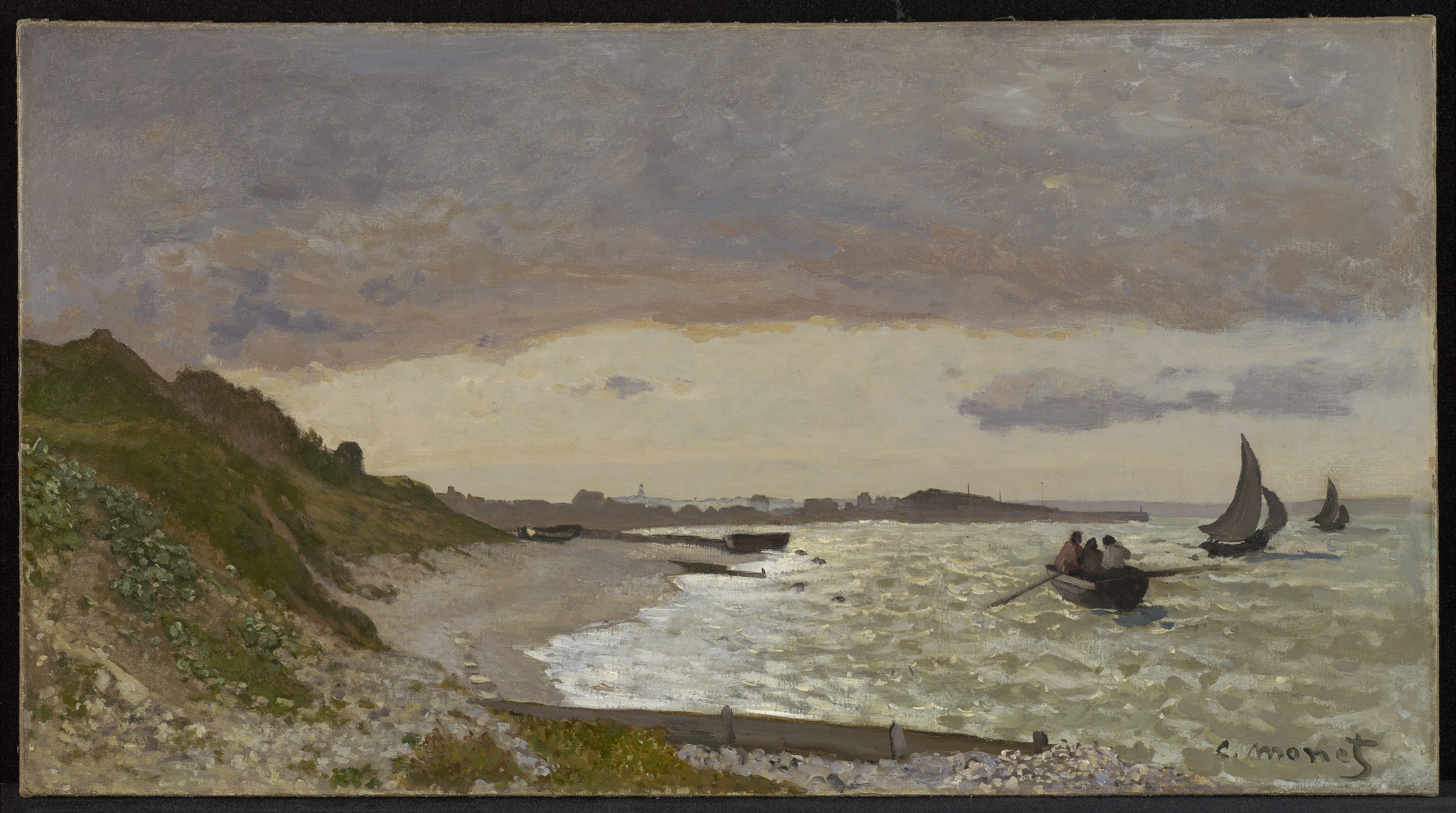 The Seashore at Sainte-Adresse, Claude Monet