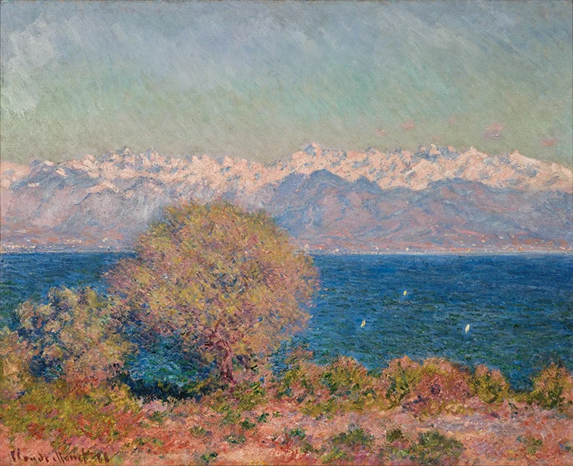 Vue du cap d'Antibes, Claude Monet