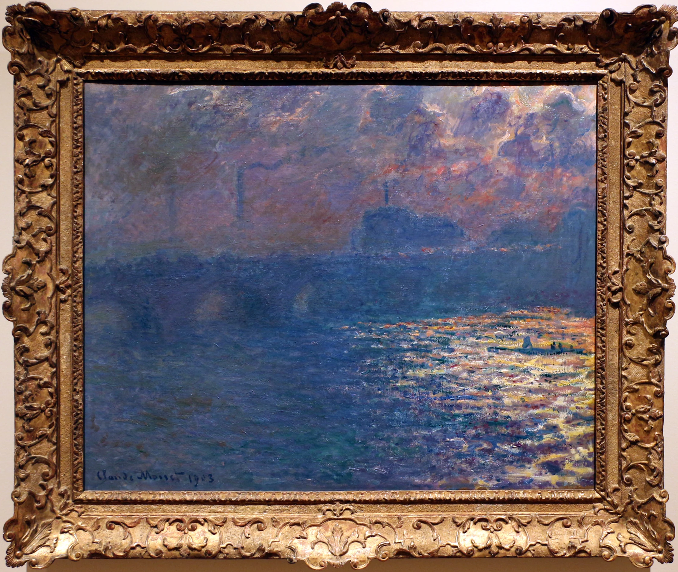 Waterloo Bridge, Sunlight Effect, Claude Monet