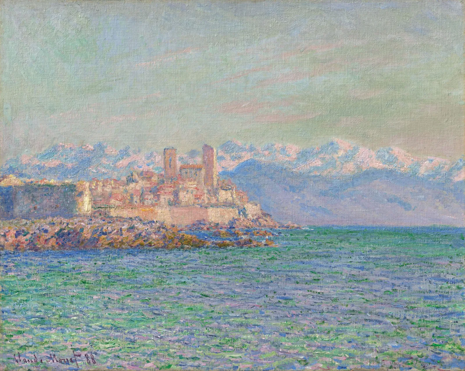 Antibes, le fort, Claude Monet